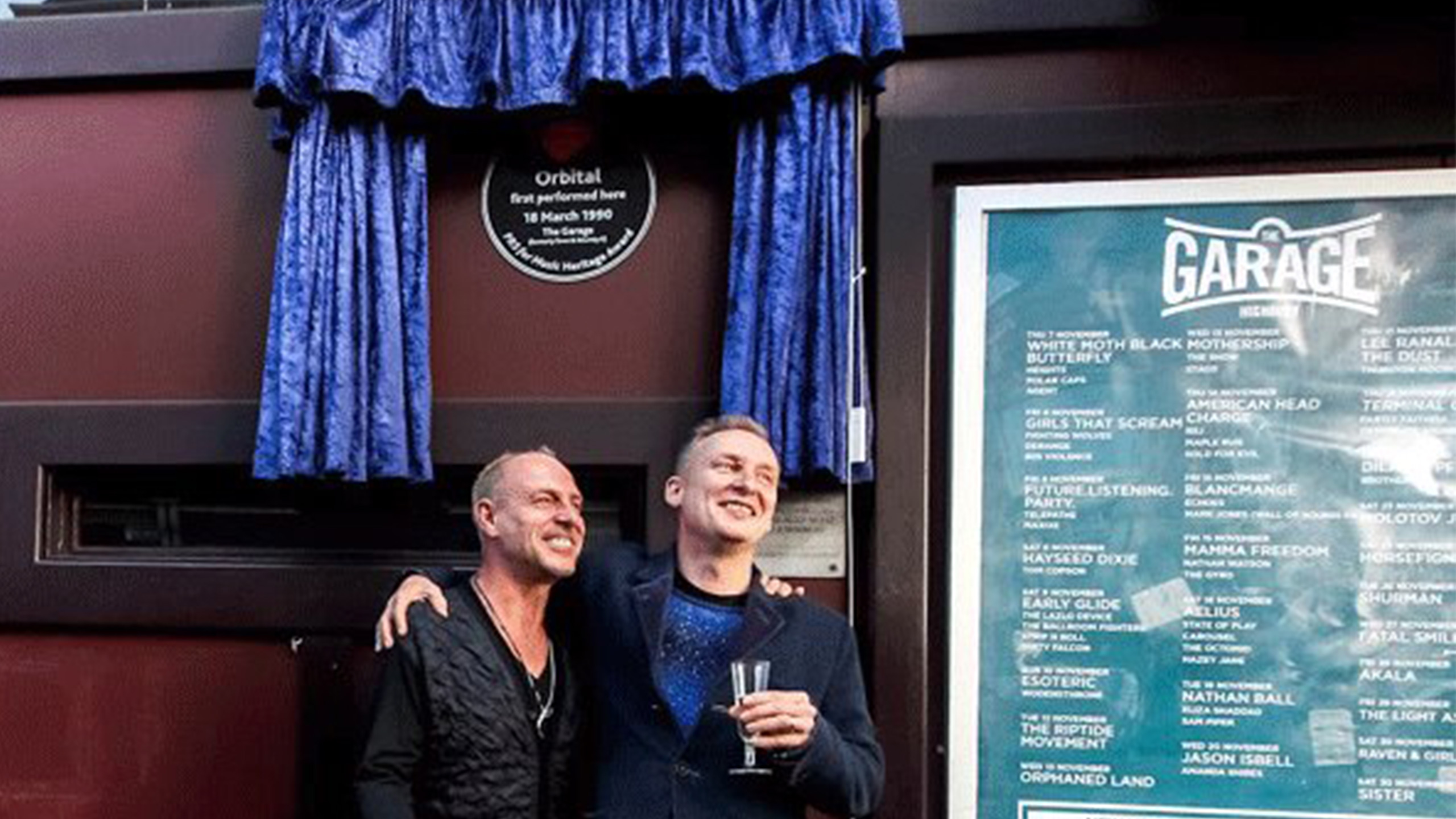 Phil and Paul Hartnoll of Orbital at The Garage in in Highbury, celebrating their Heritage Award