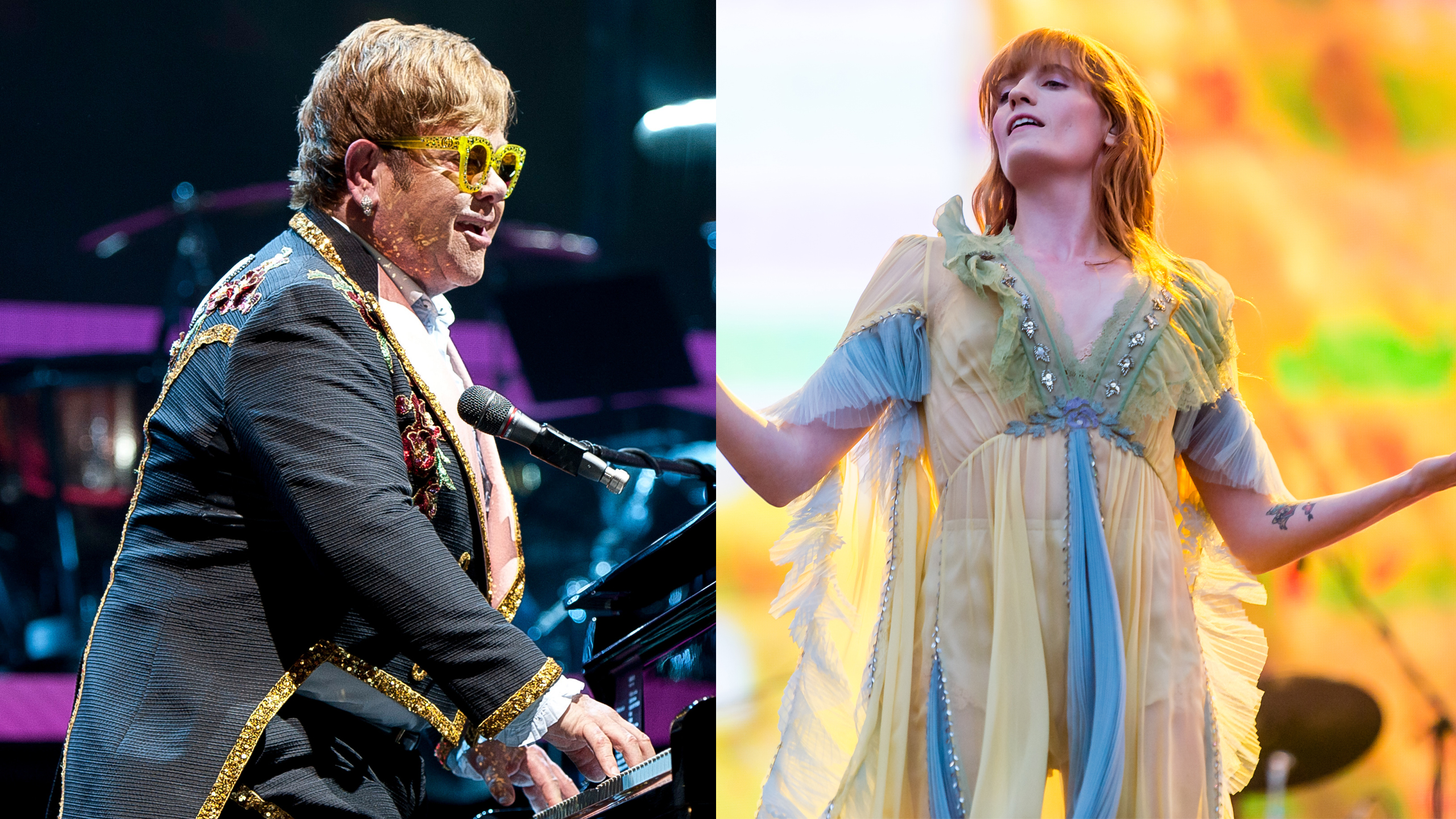 Elton John in concert; Florence and the Machine in concert ©Shutterstock